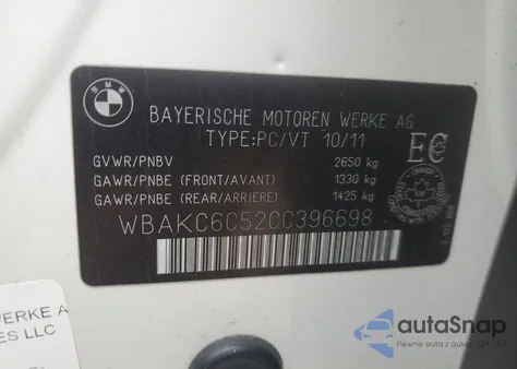 2012 BMW 750I xDrive из США, поврежденный, VIN WBAKC6C52CC396698